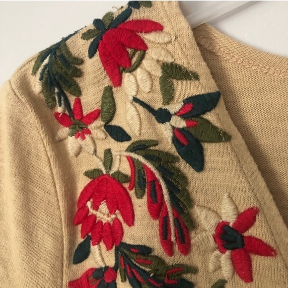 ZARA Embroidered Knit Faux Wrap Dress Medium Boho Festival Western M Rodeo - Picture 10 of 12